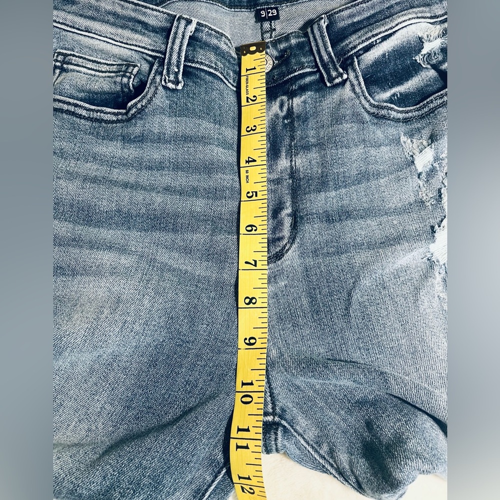 Judy Blue High Waist Destroyed Bootcut Denim Jeans sz 9/29 - Picture 11 of 14